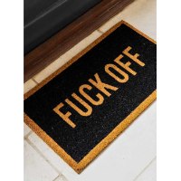 שטיח כניסה עם מסר חד Fuck Off