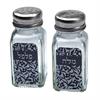 זוג מלחיה ופלפליה תואם - קרש חלות מעוצב הדפס עלים אפורים