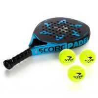 ערכת פאדל - מחבט SCORE דגם 83034 עם 3 כדורים בנרתיק