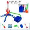 מארז עם טיל בודד - צעצוע משגר טילים לילדים – סט קפיצה עם טילי EVA