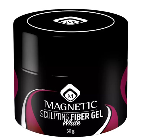 Fiber gel white 30g מגנטיק - פייבר ג'ל בנייה לבן חלבי