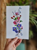 מגוון גלויות קשיחות בנושא פרחים מאת ויקינגית