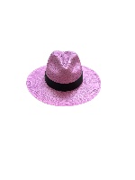 מגבעת  קיצי בצבע סגול  - כובע לנשים - white felt Fedora Israel
