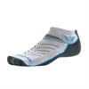 אפור תכלת L - גרבי ריצה מנדפות ללא תפרים Swiftwick VIBE Zero