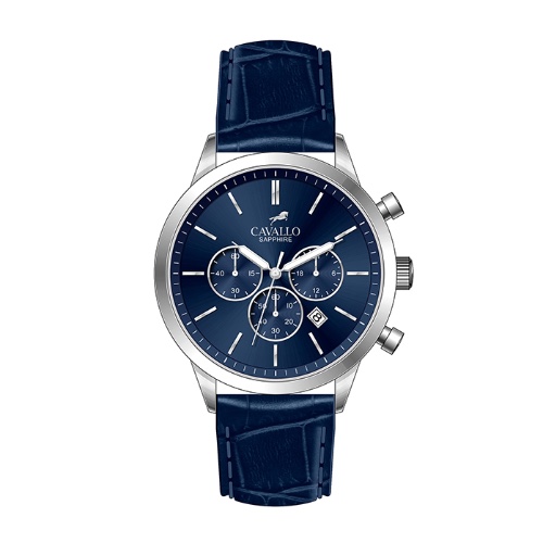 שעון Cavallo TORINO עור כחול לגבר