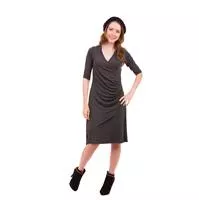 שמלת הנקה מעטפת שרוול 3/4 NursingAnywear