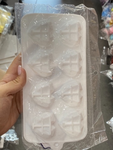 תבנית סיליקון לב יהלום קטן