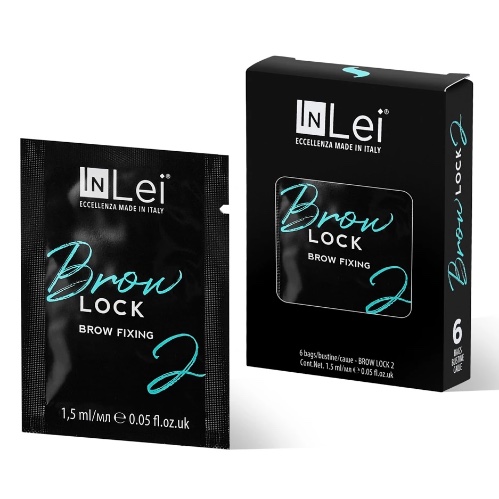 Brow Lock 2- InLei- חומר לקיבוע הגבות 6 שקיות