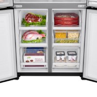 LG מקרר 4 דלתות דגם GRB608BDID זכוכית שחורה