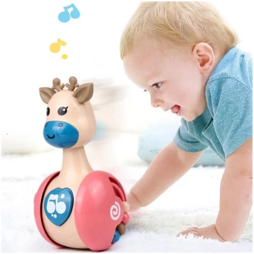 צעצוע אינטראקטיבי לפיתוח זחילה מוזיקלי לתינוקות בדמות צבי