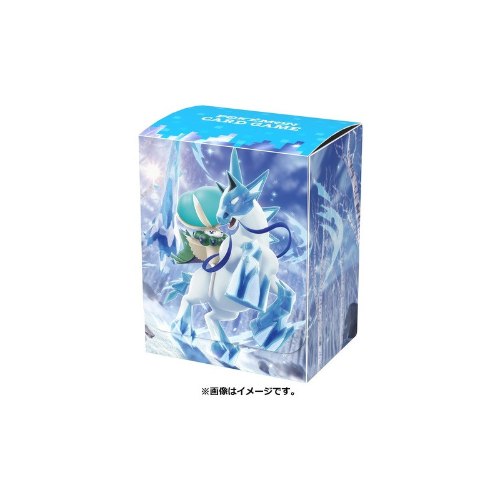 מארז דק בוקס אחסון קלפים יפני בעיצוב Pokemon Card Game Deck Case Ice Rider Calyrex
