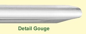 מפסלת ספינדל השחזה ארוכה - Detail gouge