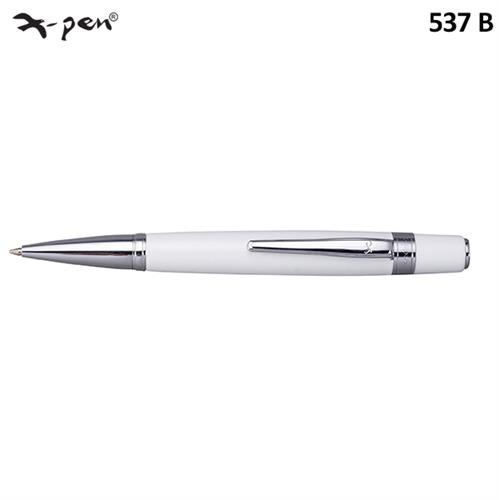 עט לורד כדורי לבן כסוף  X-Pen LORD דגם XP-537b