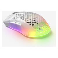 עכבר גיימינג אלחוטי SteelSeries Aerox 3 Wireless Ghost Edition לבן