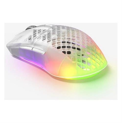 עכבר גיימינג אלחוטי SteelSeries Aerox 3 Wireless Ghost Edition לבן