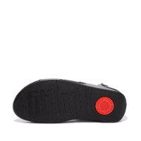 סנדלי לולו הופיקס מעוטר אבנים שחור פיטפלופ FITFLOP (רצועות סקוצ')