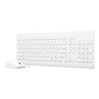 סט מקלדת ועכבר אלחוטיים - לבן - Lenovo 510 wireless Combo keyboard & mouse