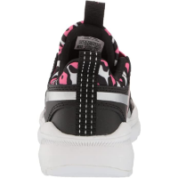 REEBOK | ריבוק - REEBOK XT SPRINTER SLIP KIDS נעלי ספורט ללא שרוכים שחור ורוד מנומר | ילדים