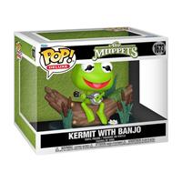 בובת פופ דלוקס החבובות קרמיט עם בנג'ו - Funko Pop Deluxe The Muppets Kermit with Banjo #1673