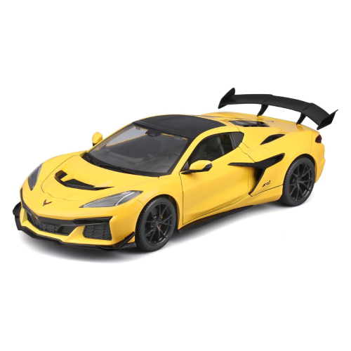 דגם מכונית קורבט קופה ZR1 צהובה - Maisto 2025 Chevrolet Corvette ZR1 Coupe Yellow 1:24