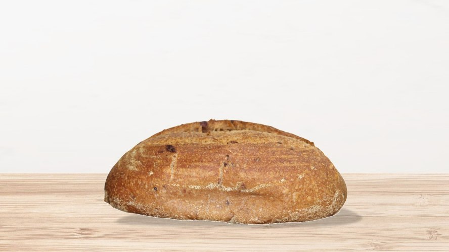 לחם שאור אגוזים וחמוציות