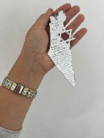 20 תליוני רכב מפת ישראל גדולים-ברכת הדרך המלאה+ חריטה אישית-כמות (ניתן לבחור כמות גדולה יותר)
