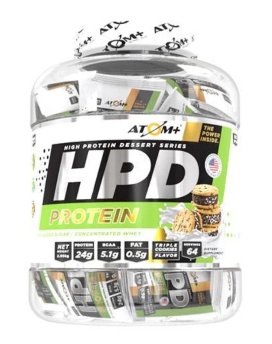 אבקת חלבון HPD בטעם טריפל עוגיות (משלוח חינם פלוס מתנה לבחירה שייקר או חטיף חלבון)
