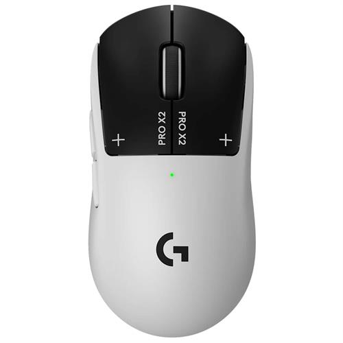 עכבר גיימינג אלחוטי Logitech PRO X2 Superstrike Lightspeed לבן/שחור