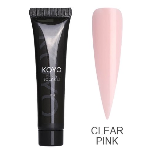 פוליג'ל 15 מ"ל KOYO CLEAR PINK