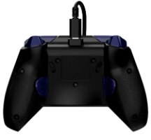 בקר משחק חוטי Turtle Beach Rematch Advanced Wired Dark Cosmos – מבט אחורי עם כבל USB וכפתורים