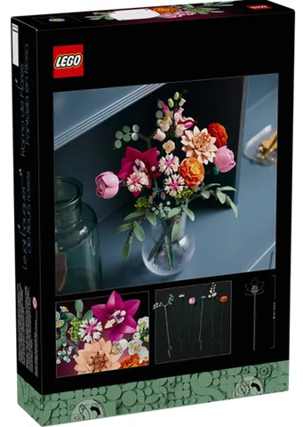 לגו בוטניקה - זר פרחים ורודים יפיפה - LEGO Pretty Pink Flower Bouquet  10342