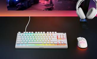 מקלדת גיימינג SteelSeries Apex 3 TKL לבן