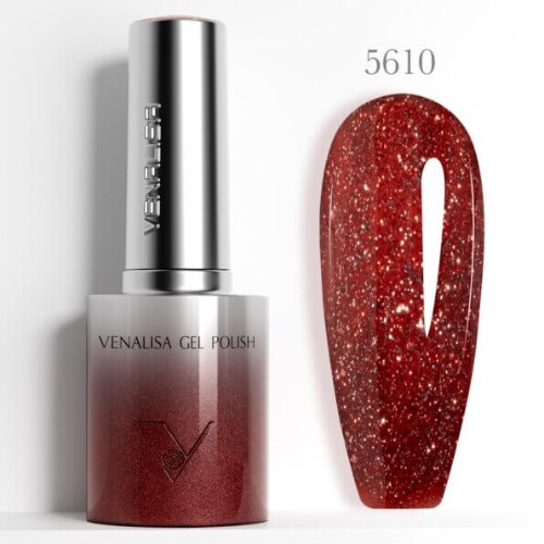 לק ג'ל VENALISA ונליסה 10 מ"ל - 5610 Glitter