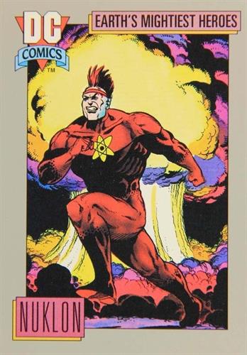 קלף בודד די.סי קומיקס DC Comics - Nuklon's Exercise Equipment - Earth's Mightiest Heroes - 67