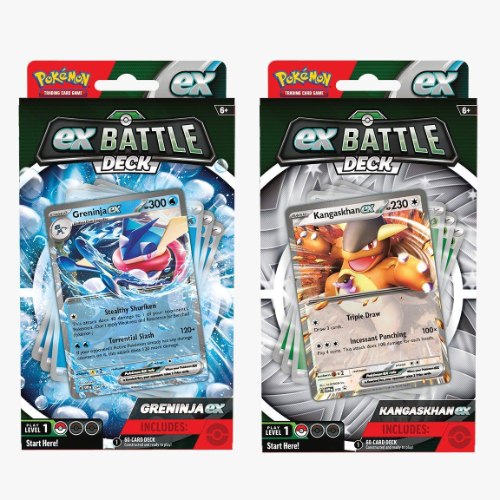 מארז פוקימון דלוקס באטל דק לבחירה Pokémon Greninja ex or Kangaskhan ex Deluxe Battle Deck