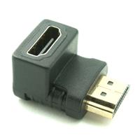 מתאם מחיבור HDMI לכניסת HDMI עם זווית לחיבור תחתון