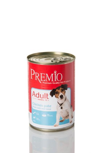 שימורי לכלבים פרמיו עוף פטה 400 גרם - PREMIO CHICKEN 400G PATE