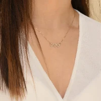 שרשרת לבבות יהלומים 0.25 קראט