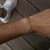 Cono Bracelet Gold 5mm