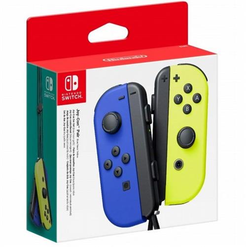 זוג שלטי ג'ויקון לNintendo Switch בצבעים כחול צהוב