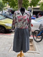 שמלת וינטג׳ חורפית מיוחדת במינה M/L