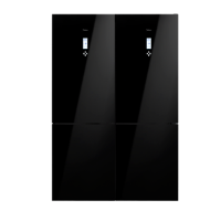 מקרר 4 דלתות TELSA דגם TS-4BTM777 זכוכית לבנה / זכוכית שחורה / נירוסטה