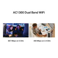 מתאם רשת אלחוטי Mercusys MA30H AC1300 Wireless – אינפוגרפיקה המציגה ביצועי גלישה אלחוטיים כפולי פס במהירויות שונות
