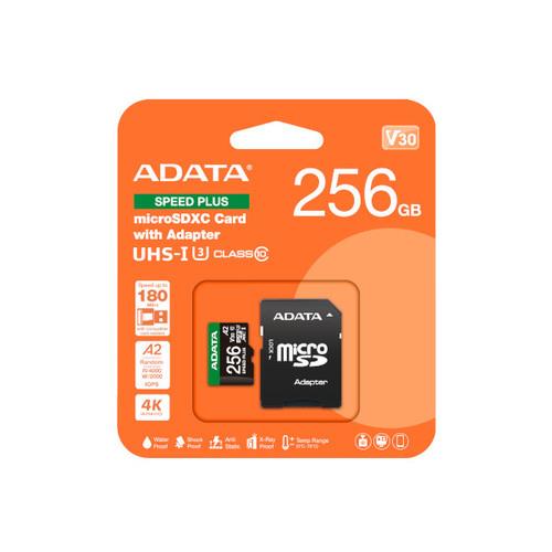 ADATA SPEED PLUS microSDXC UHS-I U3 Class 10 Card 256Gb