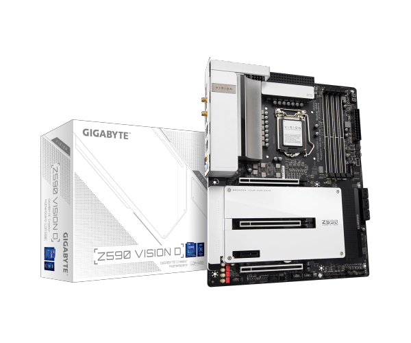 לוח אם אינטל דור 10/11 GIGABYTE Z590 Vision D LGA 1200 PCie4.0X16