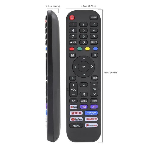 ‎ שלט רחוק ‏לטלוויזיה Hisense EN2J30H-עובד ישר ללא קידוד.
