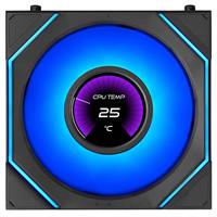 Lian-Li 120mm UNI FAN SL-INF LCD FLEX Reverse Blade 3-Pack שחור