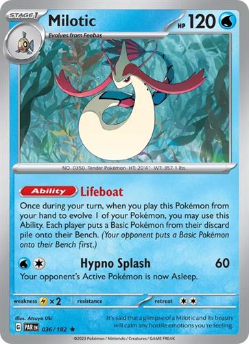 קלף בודד single פוקימון - milotic - Paradox Rift - 036/182