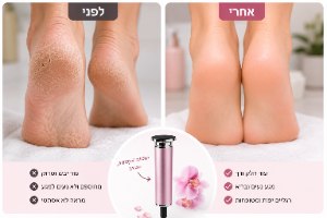 מכשיר פדיקור להסרת עור יבש מכף הרגל