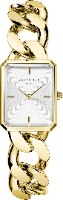 Rosefield שעוני נשים Studio Octagon XS זהב שרשרת לבנה שעון SWGSG-O55, זהב, צמיד
